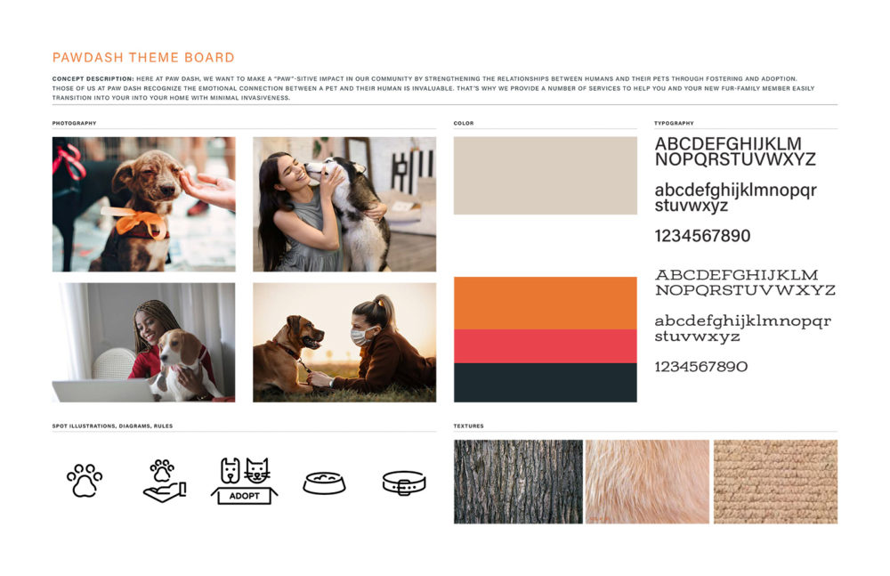 branding guidelines mood board